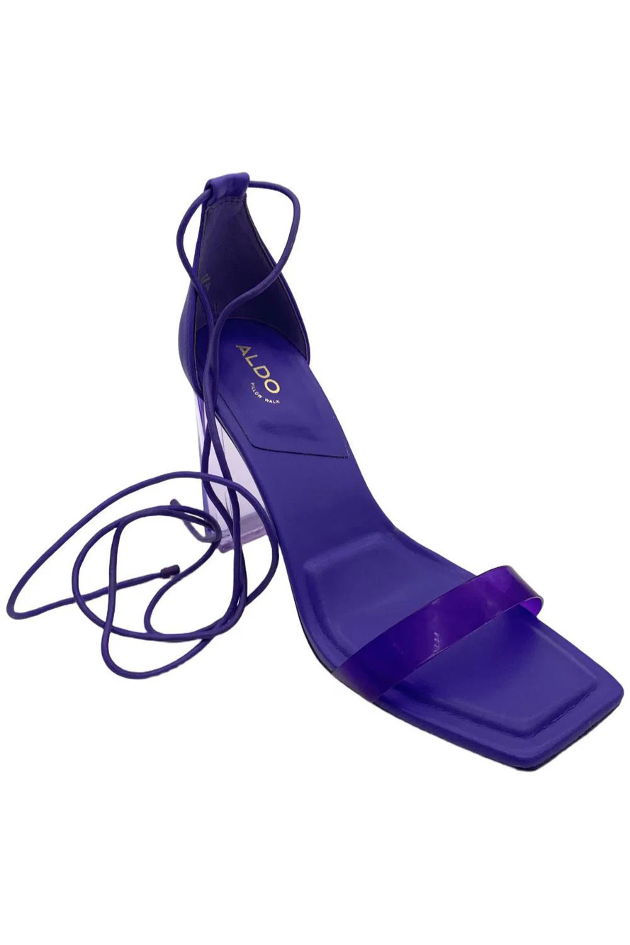 ALDO Women's Onardonita Strappy Heeled Sandals Bright Purple - Medium